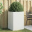Berkfield Planter White 52x48x75 cm Steel 1