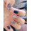 Multicolor Short Square Press On Nails Set with Nail File and Adhesive Tape for Quick Application 1