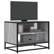 Berkfield TV Cabinet Grey Sonoma 61x40x46 cm Engineered Wood and Metal