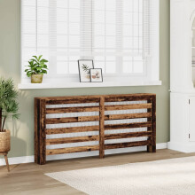 Berkfield Radiator Cover Old Wood 175x20x82 cm Engineered Wood
