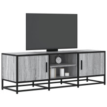 Berkfield TV Cabinet Grey Sonoma 120x35x41 cm Engineered Wood and Metal