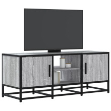 Berkfield TV Cabinet Grey Sonoma 100x35x41 cm Engineered Wood and Metal