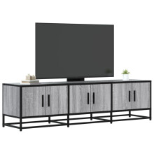 Berkfield TV Cabinet Grey Sonoma 150x35x41 cm Engineered Wood and Metal