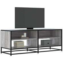 Berkfield TV Cabinet Grey Sonoma 120.5x40x46 cm Engineered Wood and Metal