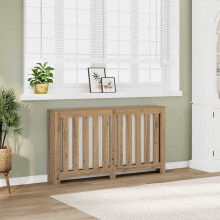 Berkfield Radiator Cover Artisian Oak 149x20x82 cm Engineered Wood