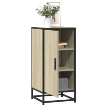 Berkfield Sideboard Sonoma Oak 35.5x35x76 cm Engineered Wood and Metal