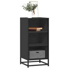 Berkfield Sideboard Black 35.5x35x76 cm Engineered Wood and Metal