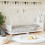 Berkfield Kids Bed Frame White 90x200 cm Solid Wood Pine 1