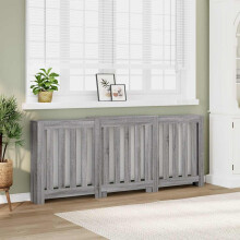 Berkfield Radiator Cover Grey Sonoma 205x21.5x83.5 cm Engineered Wood