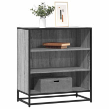 Berkfield Sideboard Grey Sonoma 68x35x76 cm Engineered Wood and Metal