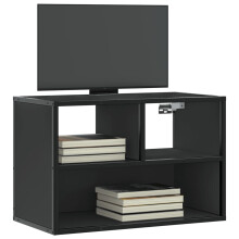 Berkfield TV Cabinet Black 60x31x39.5 cm Engineered Wood and Metal
