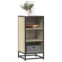 Berkfield Sideboard Sonoma Oak 35.5x35x76 cm Engineered Wood and Metal