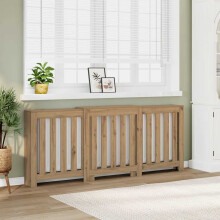Berkfield Radiator Cover Artisian Oak 205x21.5x83.5 cm Engineered Wood