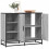 Berkfield Sideboard Grey Sonoma 92x35x76 cm Engineered Wood 1