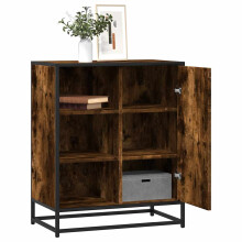 Berkfield Sideboard Smoked Oak 62x35x76 cm Engineered Wood