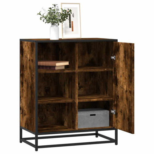 Berkfield Sideboard Smoked Oak 62x35x76 cm Engineered Wood