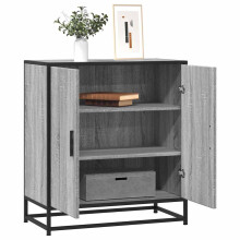 Berkfield Sideboard Grey Sonoma 68x35x76 cm Engineered Wood and Metal