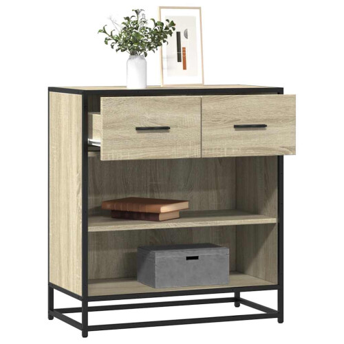 Berkfield Sideboard Sonoma Oak 68x35x76 cm Engineered Wood