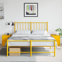 Berkfield Bedside Cabinets 2 pcs Mustard Yellow 34.5x39x44 cm Steel