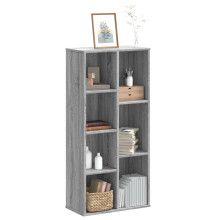 Berkfield Bookcase Grey Sonoma 50x25x105 cm Engineered Wood