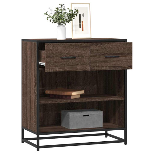 Berkfield Sideboard Brown Oak 68x35x76 cm Engineered Wood