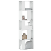 Berkfield Bookcase 5-Tier White 45x23.5x162.5 cm Engineered Wood