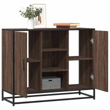 Berkfield Sideboard Brown Oak 92x35x76 cm Engineered Wood
