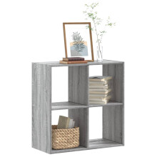 Berkfield Bookcase Grey Sonoma 68.5x32x68.5 cm Engineered Wood