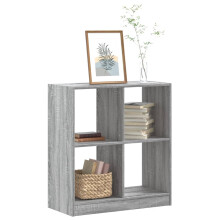 Berkfield Bookcase Grey Sonoma 68.5x32x75 cm Engineered Wood