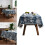 Stylish Florals Pattern Tablecloth Waterproofs-150 150cm SL 2