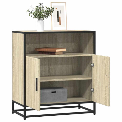 Berkfield Sideboard Sonoma Oak 68x35x76 cm Engineered Wood