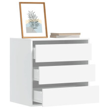 Berkfield Corner Chest of Drawers White 60x41x58 cm Engineered Wood