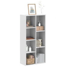 Berkfield Bookcase White 50x25x105 cm Engineered Wood