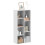 Berkfield Bookcase White 50x25x105 cm Engineered Wood 1
