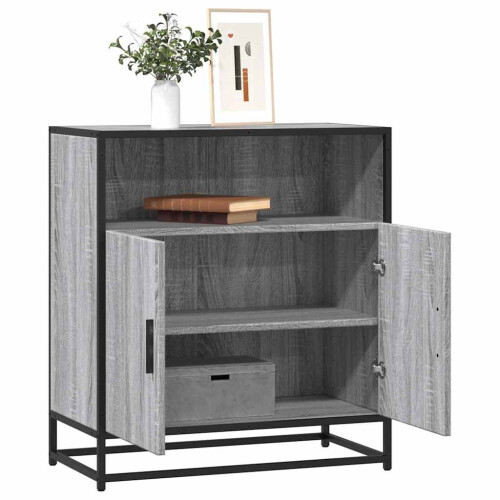 Berkfield Sideboard Grey Sonoma 68x35x76 cm Engineered Wood
