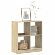 Berkfield Bookcase Sonoma Oak 68.5x32x75 cm Engineered Wood