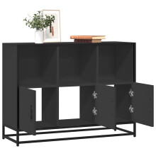Berkfield Sideboard Black 100x35x76 cm Engineered Wood