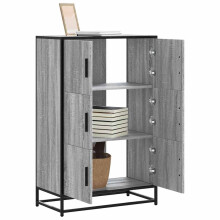 Berkfield Highboard Grey Sonoma 68x35x106.5 cm Engineered Wood and Metal