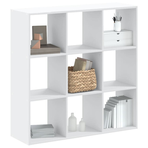 Berkfield Bookcase White 102x32x102 cm Engineered Wood