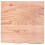 Berkfield Bathroom Countertop Light Brown 60x60x(2-6) cm Treated Solid Wood 3