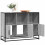 Berkfield Sideboard Grey Sonoma 100x35x76 cm Engineered Wood 1