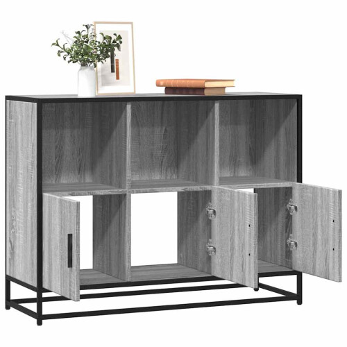 Berkfield Sideboard Grey Sonoma 100x35x76 cm Engineered Wood