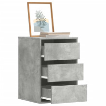 Berkfield Corner Chest of Drawers Concrete Grey 40x41x58 cm Engineered Wood
