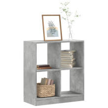 Berkfield Bookcase Concrete Grey 68.5x32x75 cm Engineered Wood
