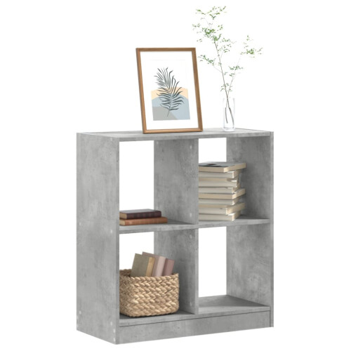 Berkfield Bookcase Concrete Grey 68.5x32x75 cm Engineered Wood
