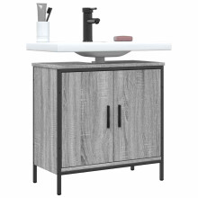 Berkfield Bathroom Sink Cabinet Grey Sonoma 60x30x60 cm Engineered Wood