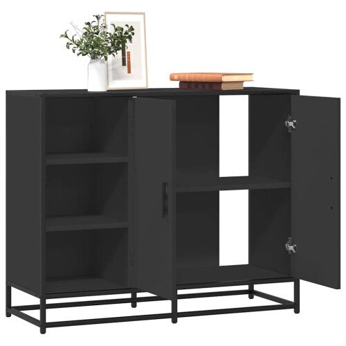 Berkfield Sideboard Black 92x35x76 cm Engineered Wood
