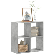 Berkfield Bookcase Concrete Grey 68.5x32x68.5 cm Engineered Wood