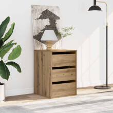 Berkfield Corner Chest of Drawers Artisian Oak 40x41x58 cm Engineered Wood