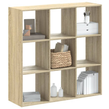 Berkfield Bookcase Sonoma Oak 102x32x102 cm Engineered Wood
